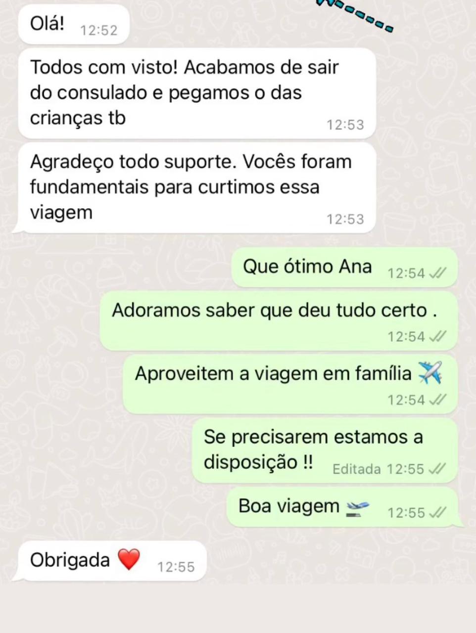 Depoimento cliente Ana - Família completa com vistos aprovados
